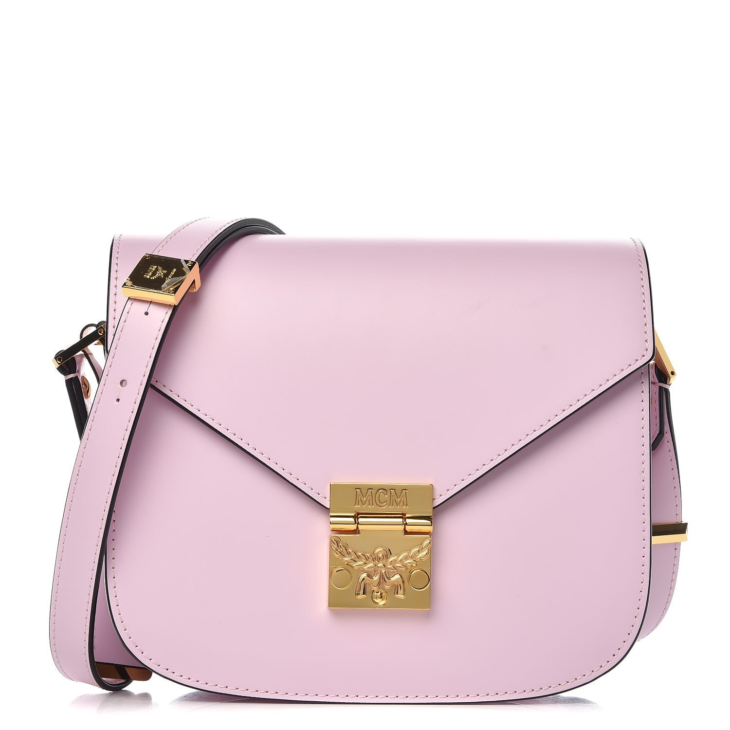 MCM Calfskin Patricia Crossbody Bag Prism Pink 1 of 14