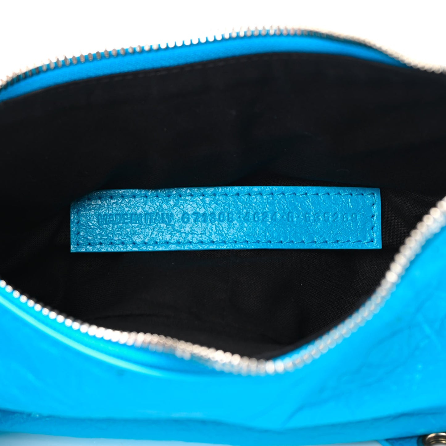 Agneau Arena Le Cagole Shoulder Bag XS Cyan
