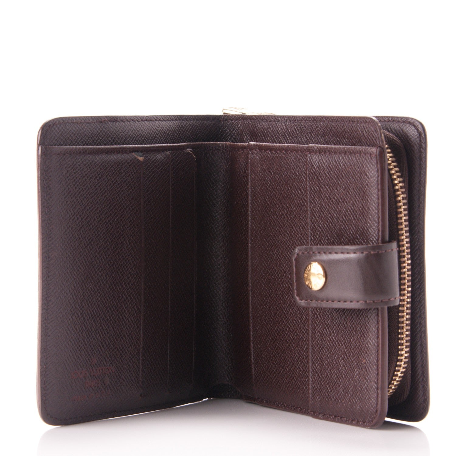 Louis Vuitton Damier Ebene Zippe Zipped Compact Wallet 5 of 7