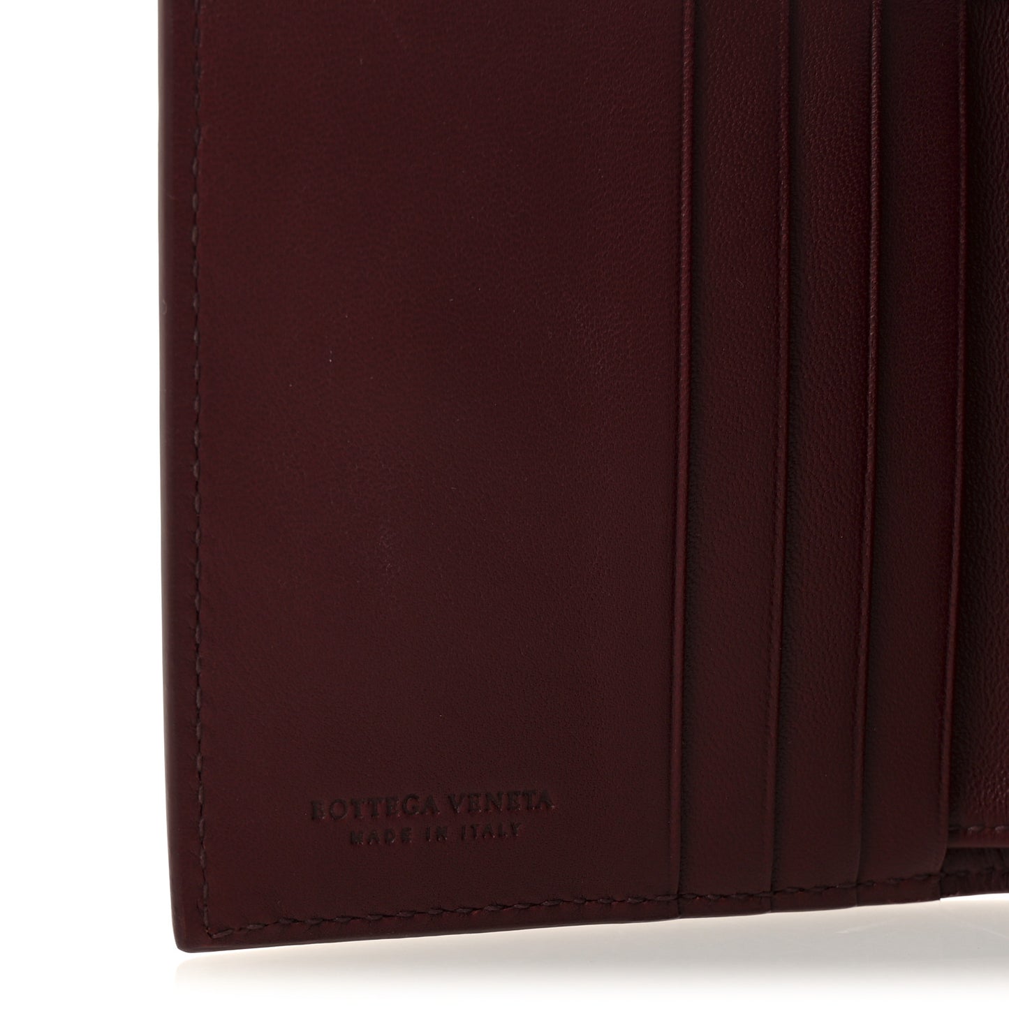 Nappa Intrecciato Mini Wallet Barolo