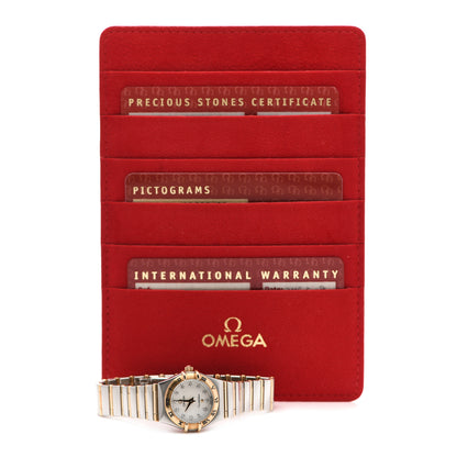 Omega Stainless Steel 18K Yellow Gold Diamond Mother of Pearl 22mm Constellation Quartz Watch 1262.75.00 5 of 5