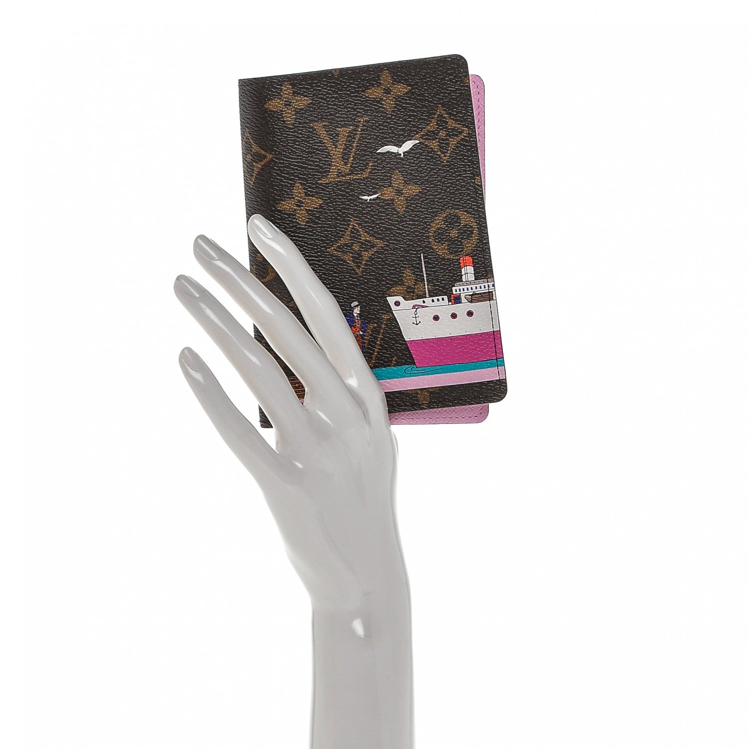 Louis Vuitton Monogram 2016 Christmas Animation Passport Cover Rose Ballerine 2 of 6
