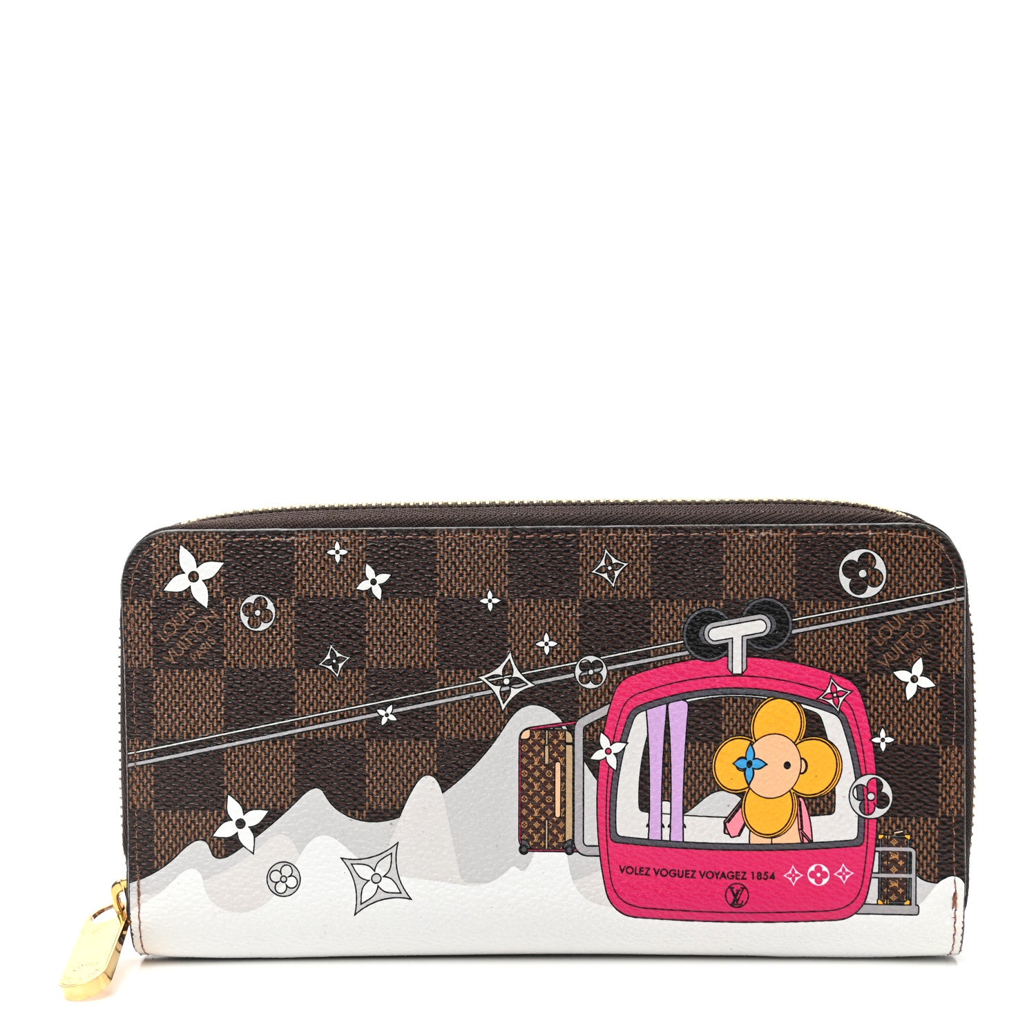 Louis Vuitton Damier Ebene 2019 Christmas Animation Zippy Wallet 1 of 7