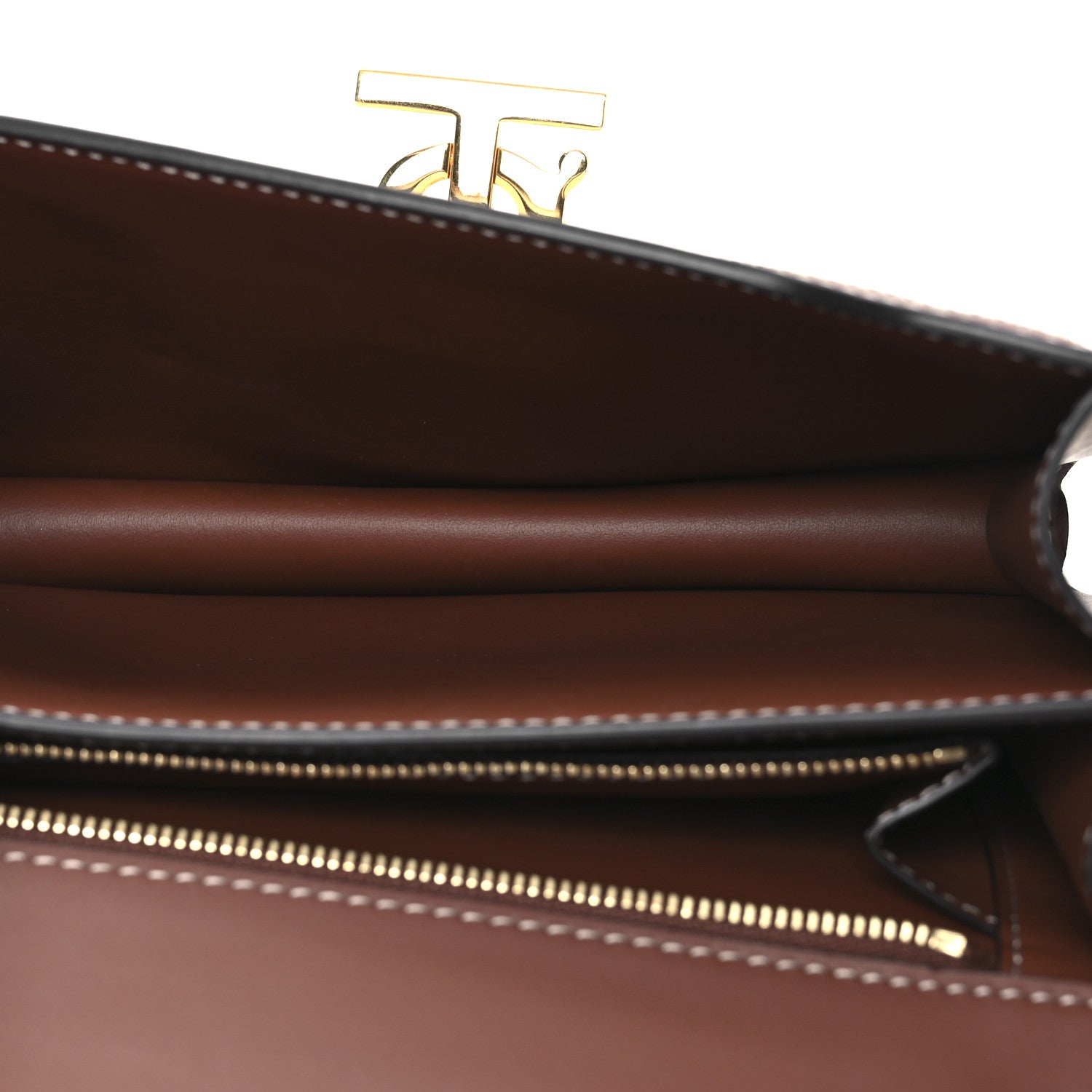 Burberry Canvas Calfskin Small TB Bag Natural 5 of 12