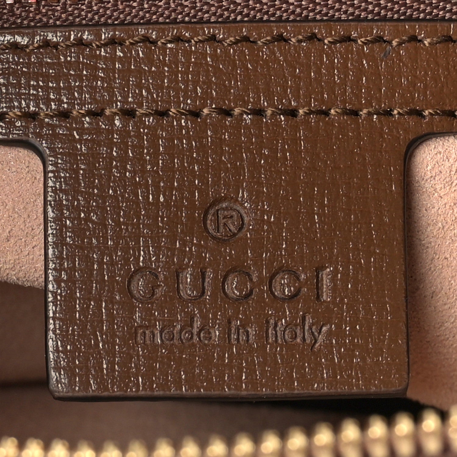 Gucci GG Supreme Monogram Small Horsebit 1955 Shoulder Bag Beige Brown Sugar 6 of 10