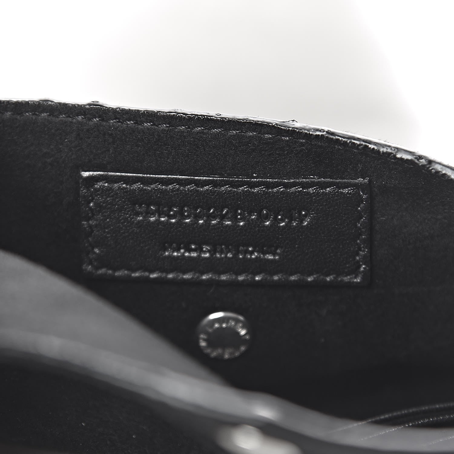 Saint Laurent Lambskin Small Teddy Bucket Bag White 8 of 12
