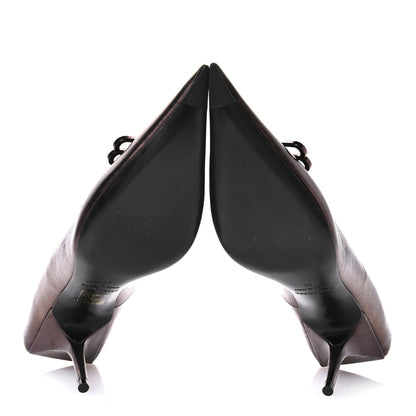 Balenciaga Metallic Calfskin BB Square Knife 80mm Pumps 37 Bronze 5 of 7
