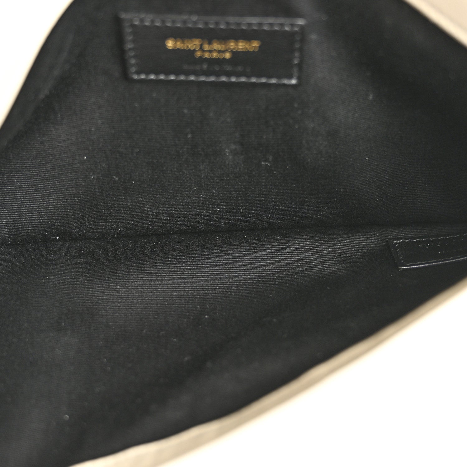 Saint Laurent Snakeskin Uptown Pouch Crema Soft 5 of 10