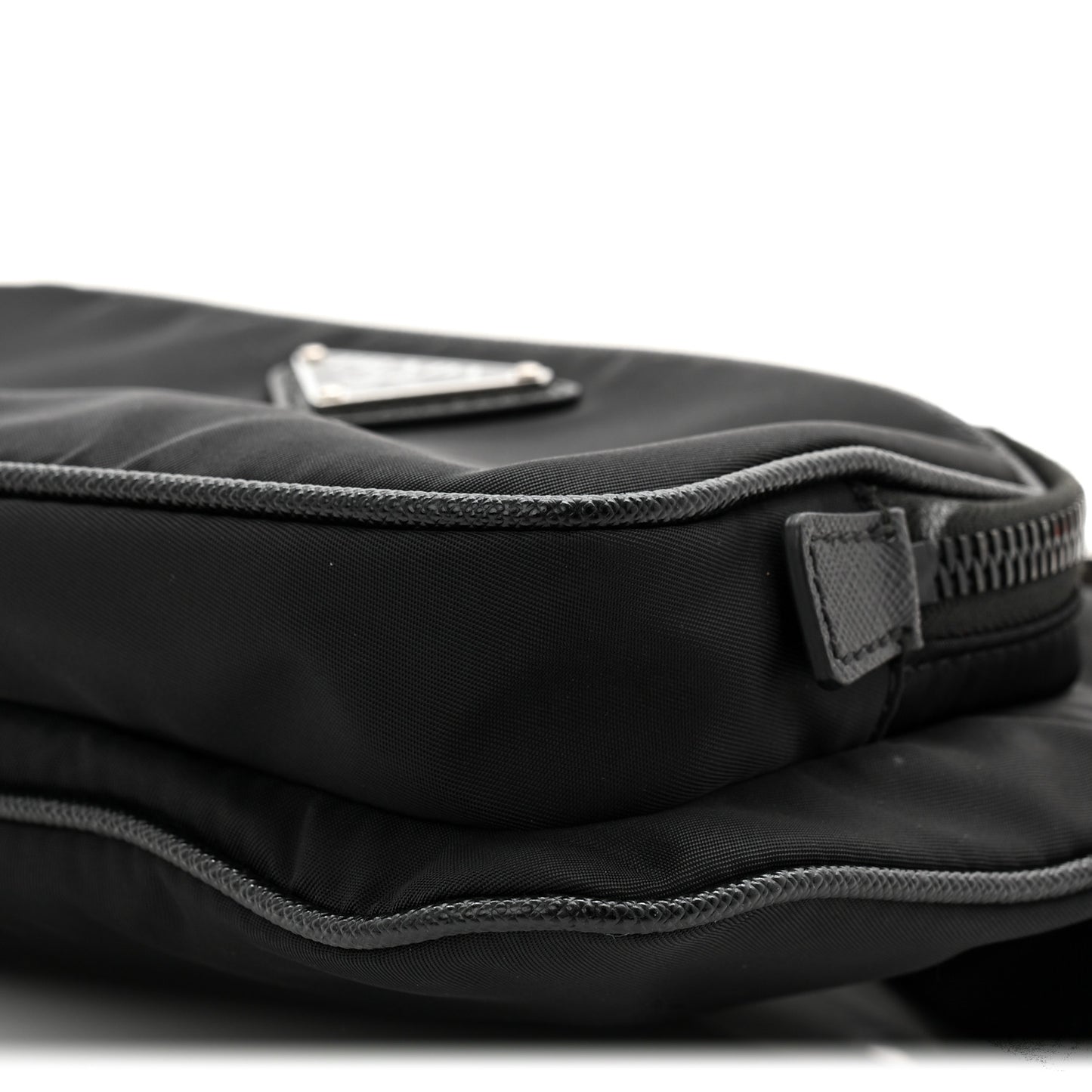 Re-Nylon Saffiano Belt Bag Black