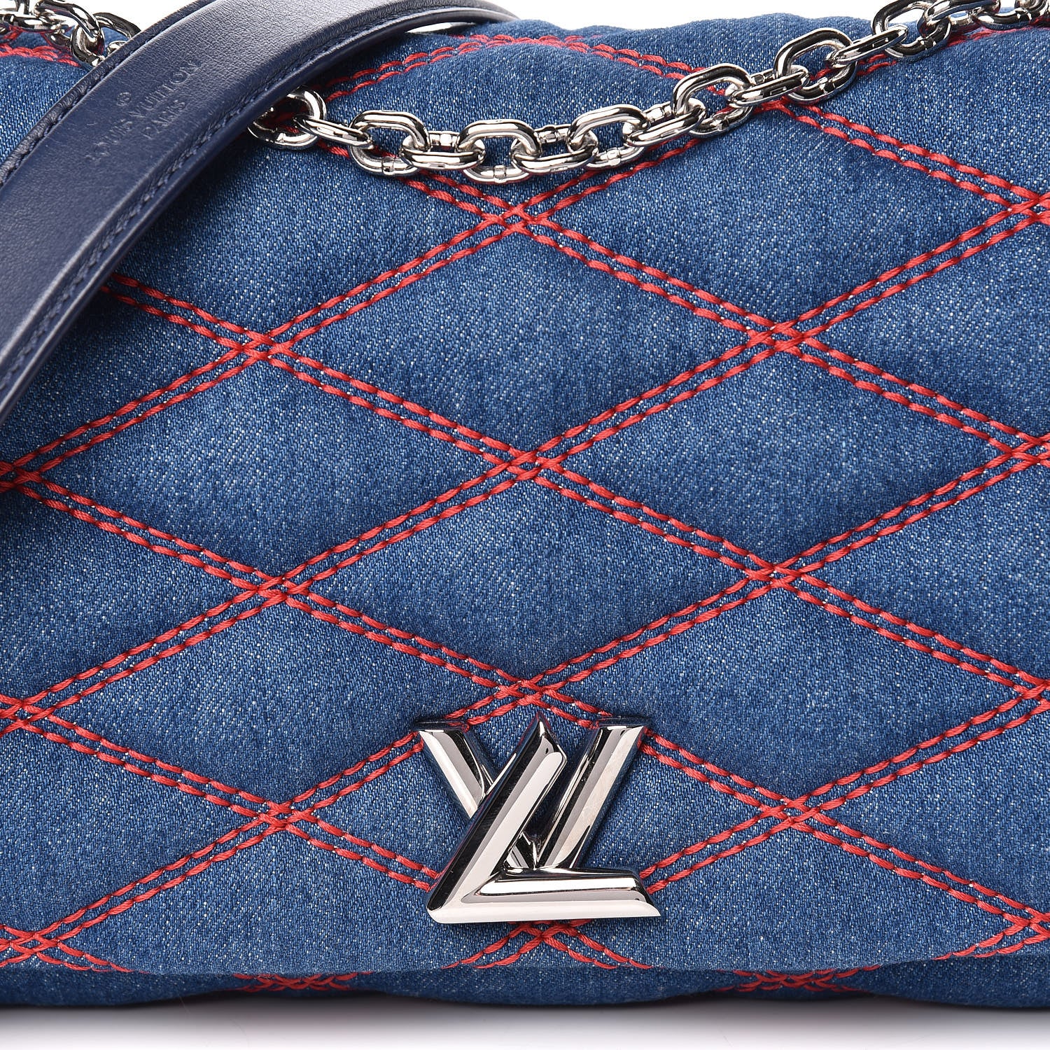 Louis Vuitton Denim Malletage GO-14 MM Denim Dark 9 of 14