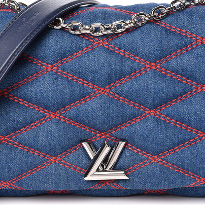 Louis Vuitton Denim Malletage GO-14 MM Denim Dark 9 of 14