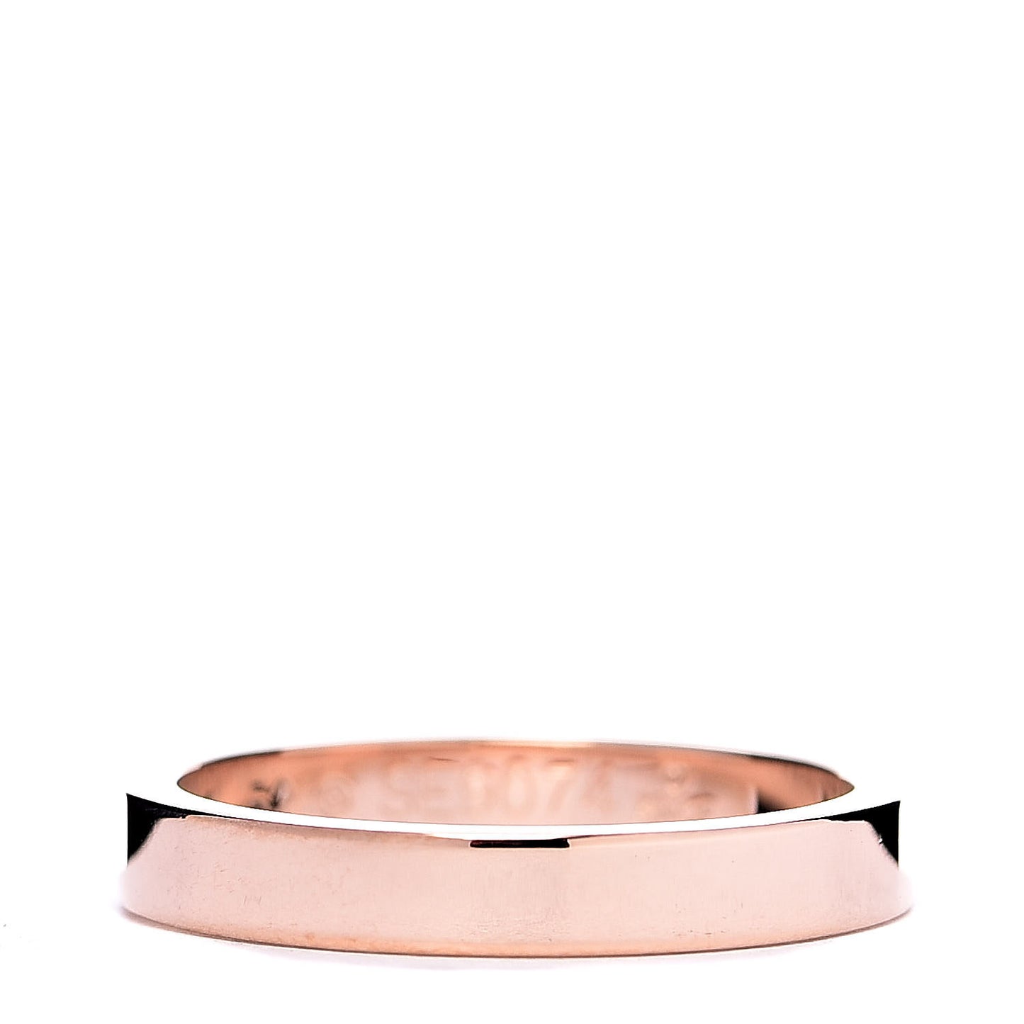 18K Pink Gold 3mm C De Wedding Band Ring 52 6