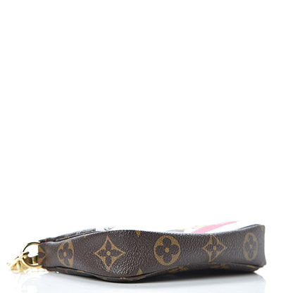 Louis Vuitton Monogram 2019 Christmas Animation Mini Courchevel Pochette Accessories Fuchsia 4 of 9