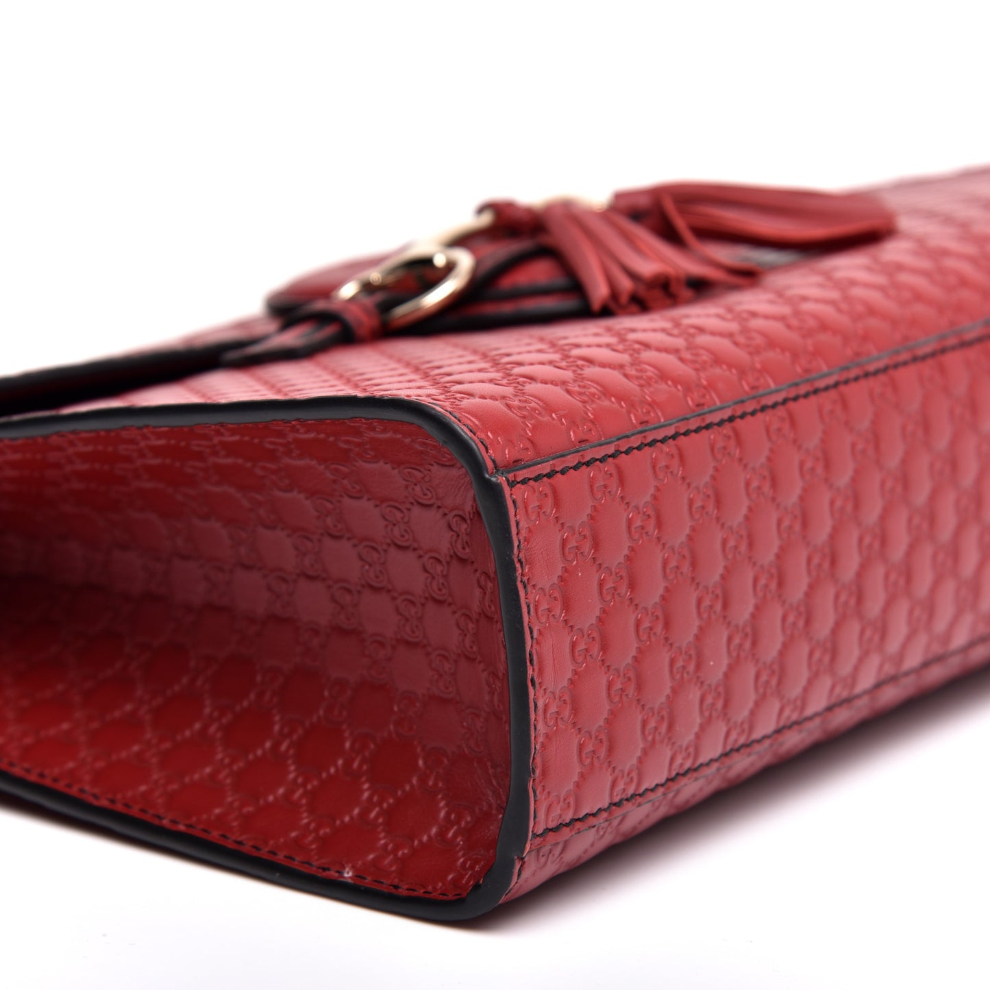 Microguccissima Medium Emily Chain Shoulder Bag Red
