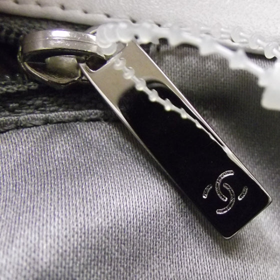 Quilted Lambskin Large Hidden Chain Tote White