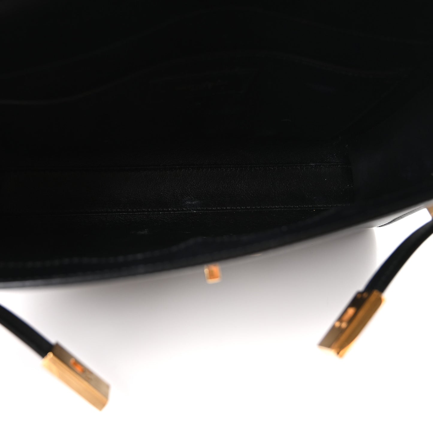 Smooth Calfskin Small Manhattan Shoulder Bag Black