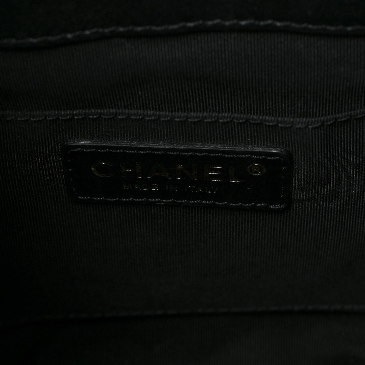 Lambskin Quilted CC Dweller Drawstring Bucket Bag Black
