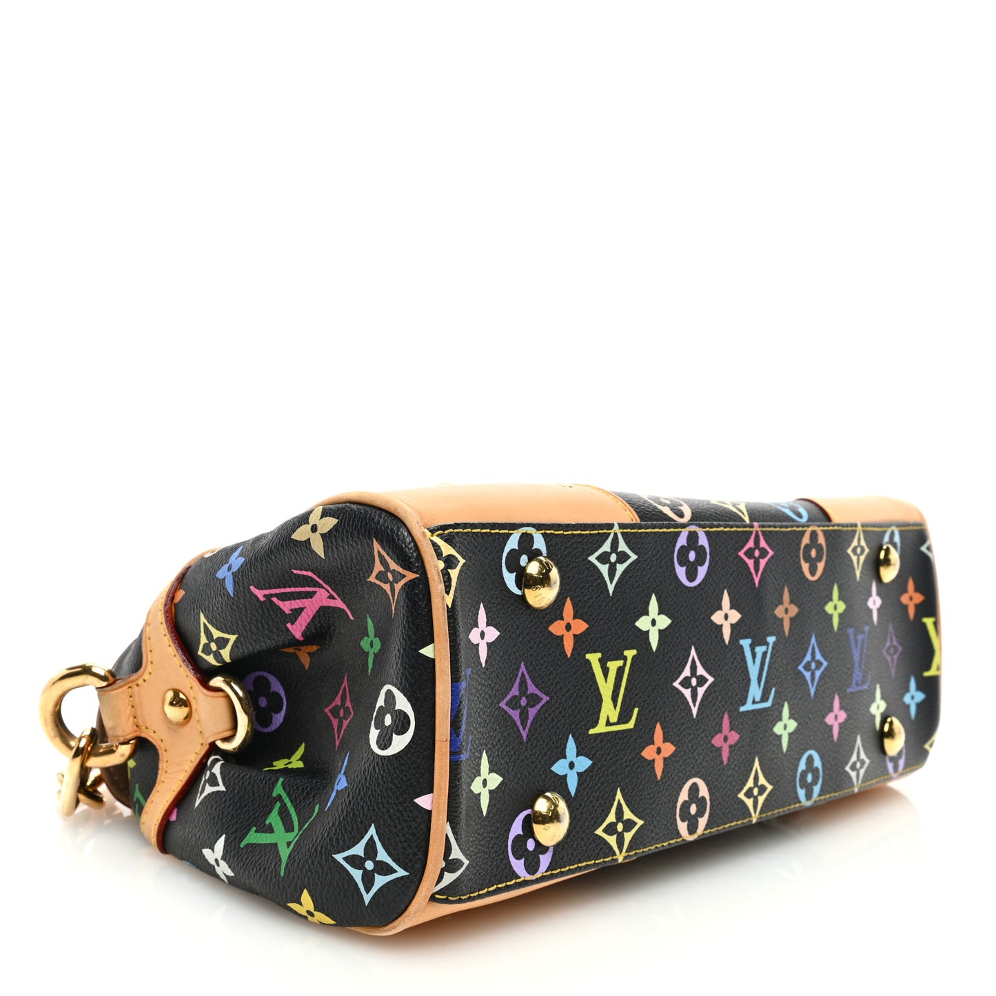 LOUIS VUITTON Monogram Multicolor Beverly MM Black