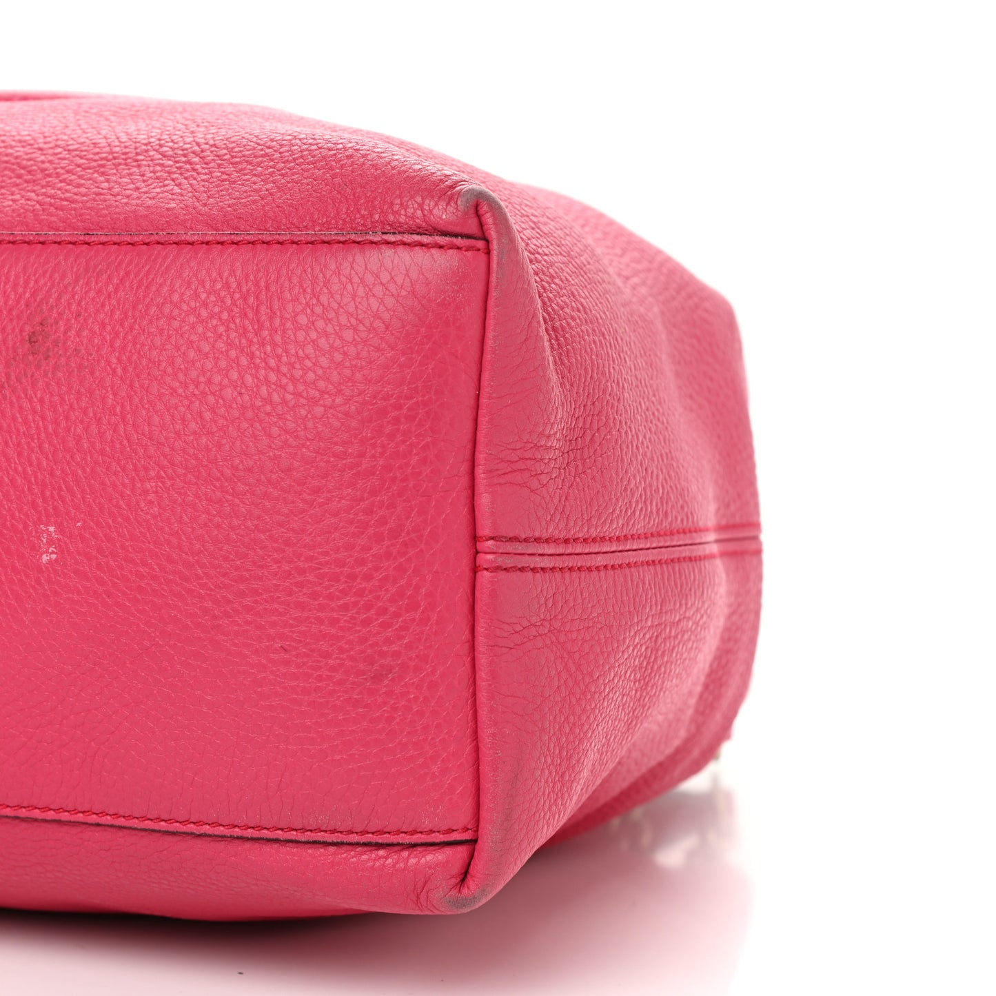 Pebbled Calfskin Medium Soho Chain Shoulder Bag Pink