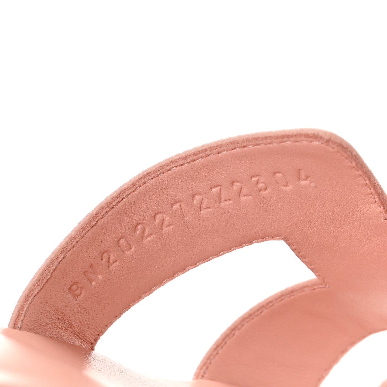 Hermes Epsom Oran Sandals 40.5 Rose Pale 6 of 9
