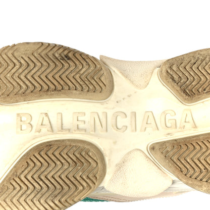Balenciaga Fabric Mesh Womens Triple S Sneakers 40 Jaune Beige Vert Black Gris 7 of 8