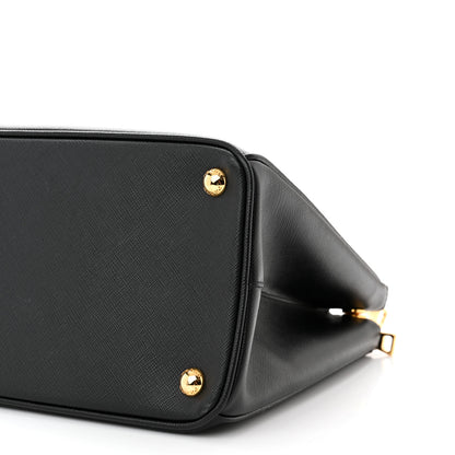 Prada Saffiano Lux Large Galleria Double Zip Tote Black 9 of 9