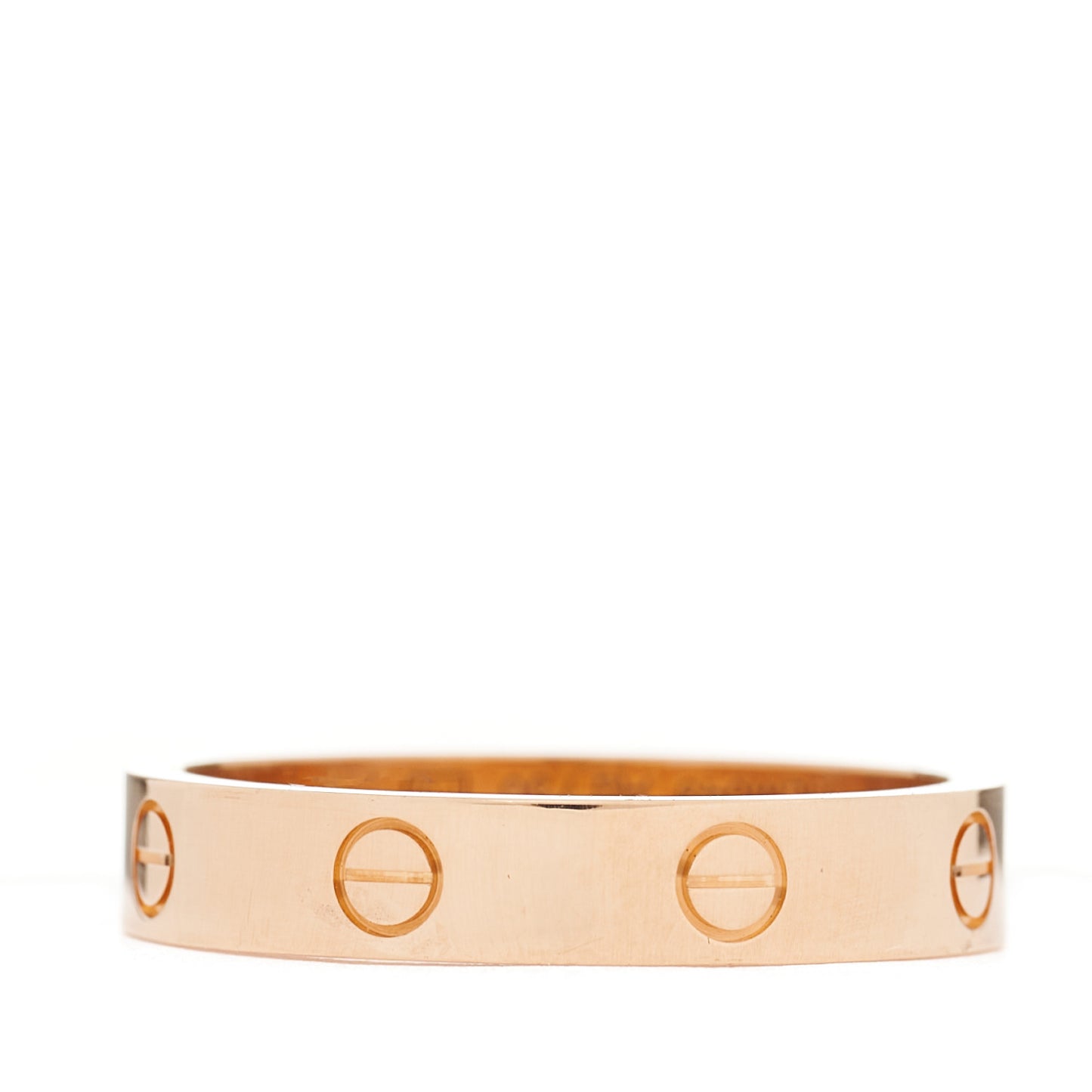 18K Pink Gold Diamond 4mm LOVE Wedding Band Ring 59 8.75