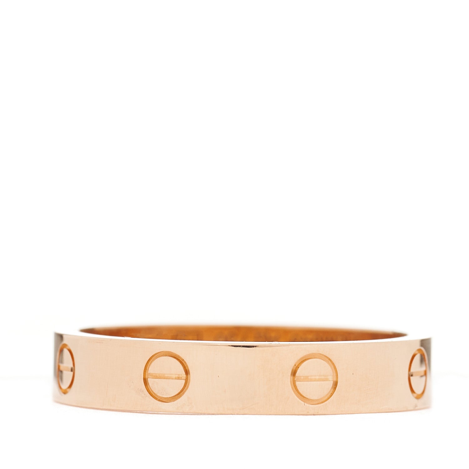 Cartier 18K Pink Gold Diamond 4mm LOVE Wedding Band Ring 59 8.75 3 of 4