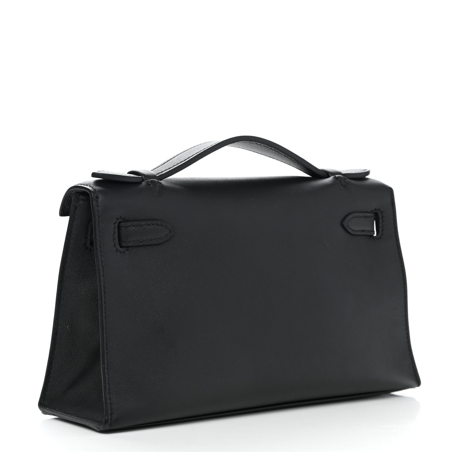 Hermes Swift Kelly Pochette Clutch Black 3 of 10