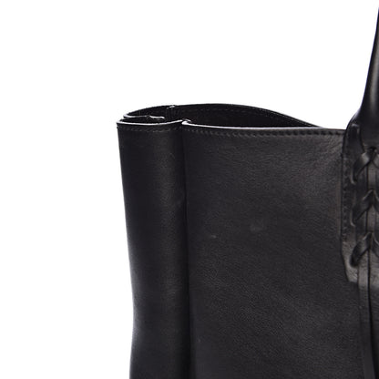 Lanvin Smooth Calfskin Small Fringe Shopper Tote Black 14 of 15