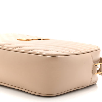 Saint Laurent Calfskin Matelasse Monogram Lou Camera Bag Dark Beige 11 of 13