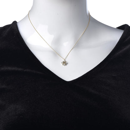 Tiffany Platinum 18K Yellow Gold Diamond Schlumberger Lynn Pendant Necklace 2 of 6