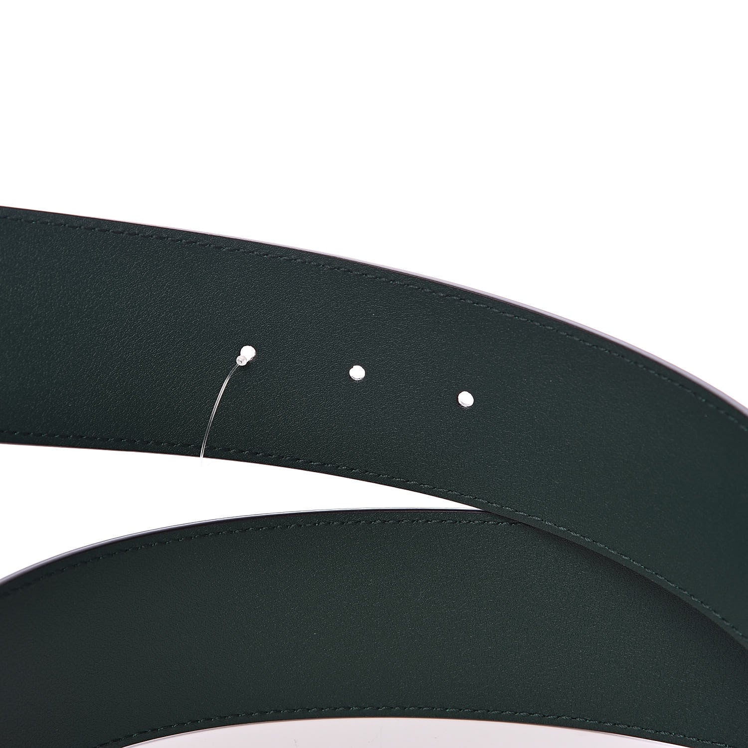 Gucci Calfskin Lizard Double G 50mm Belt 85 34 Vintage Green 4 of 6