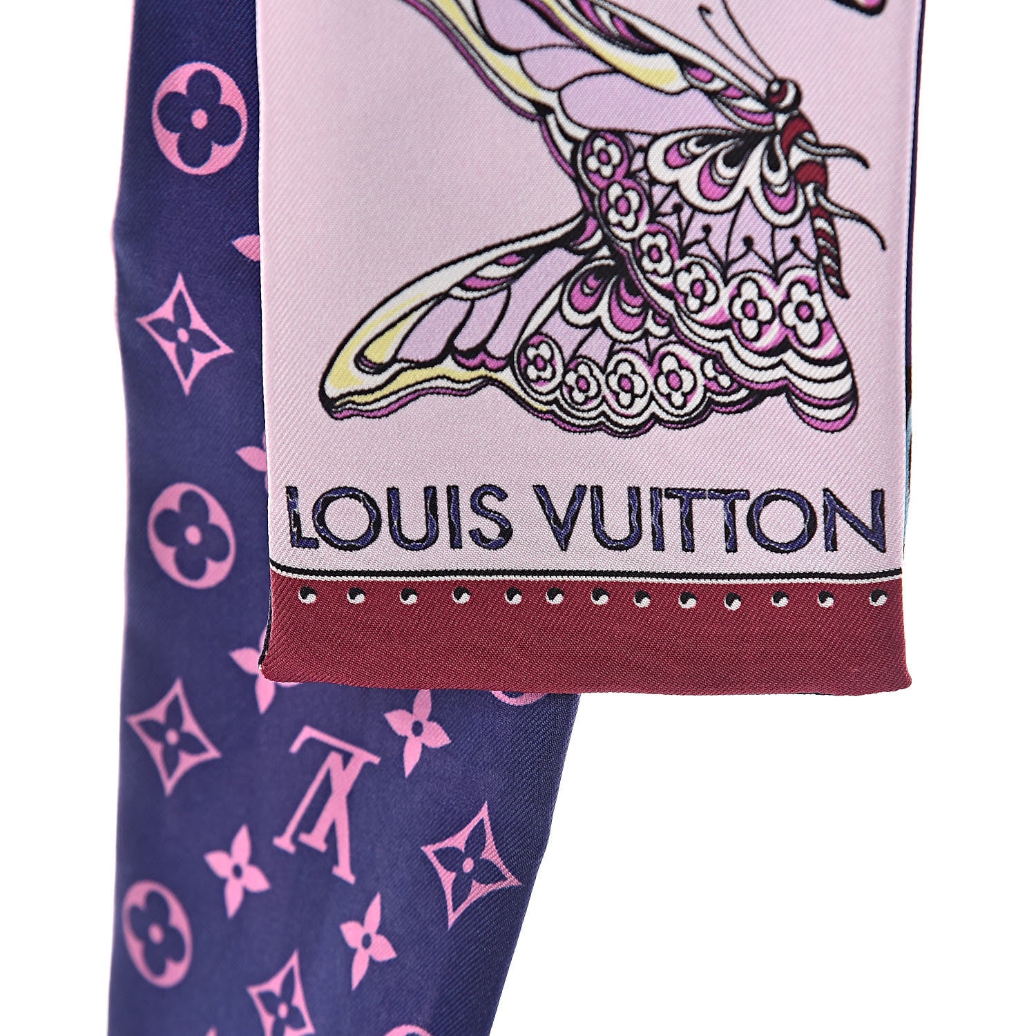 Louis Vuitton Silk Monogram World Of Love Bandeau Rose 3 of 4