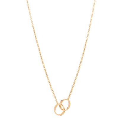 Cartier 18K Pink Gold Interlocking LOVE Necklace 1 of 6