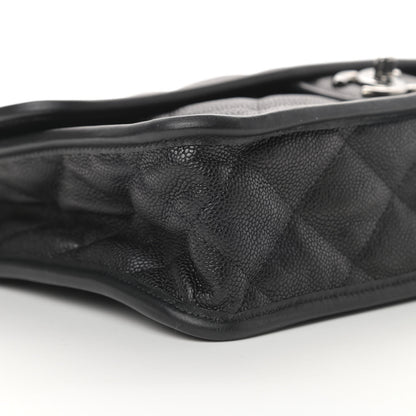 Chanel Caviar Quilted Large French Riviera Flap Black 9 of 11