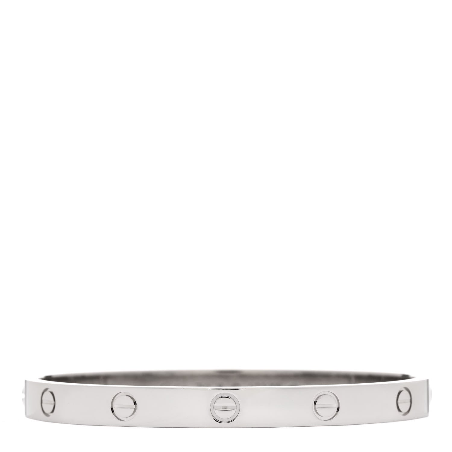 Cartier 18K White Gold LOVE Bracelet 18 1 of 4