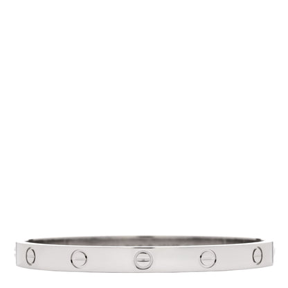 Cartier 18K White Gold LOVE Bracelet 18 1 of 4