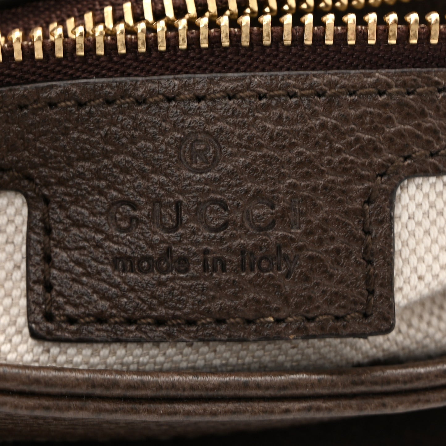 GG Supreme Monogram Textured Dollar Calfskin Web Medium Blondie Top Handle Shoulder Flap Bag Beige Ebony New Acero