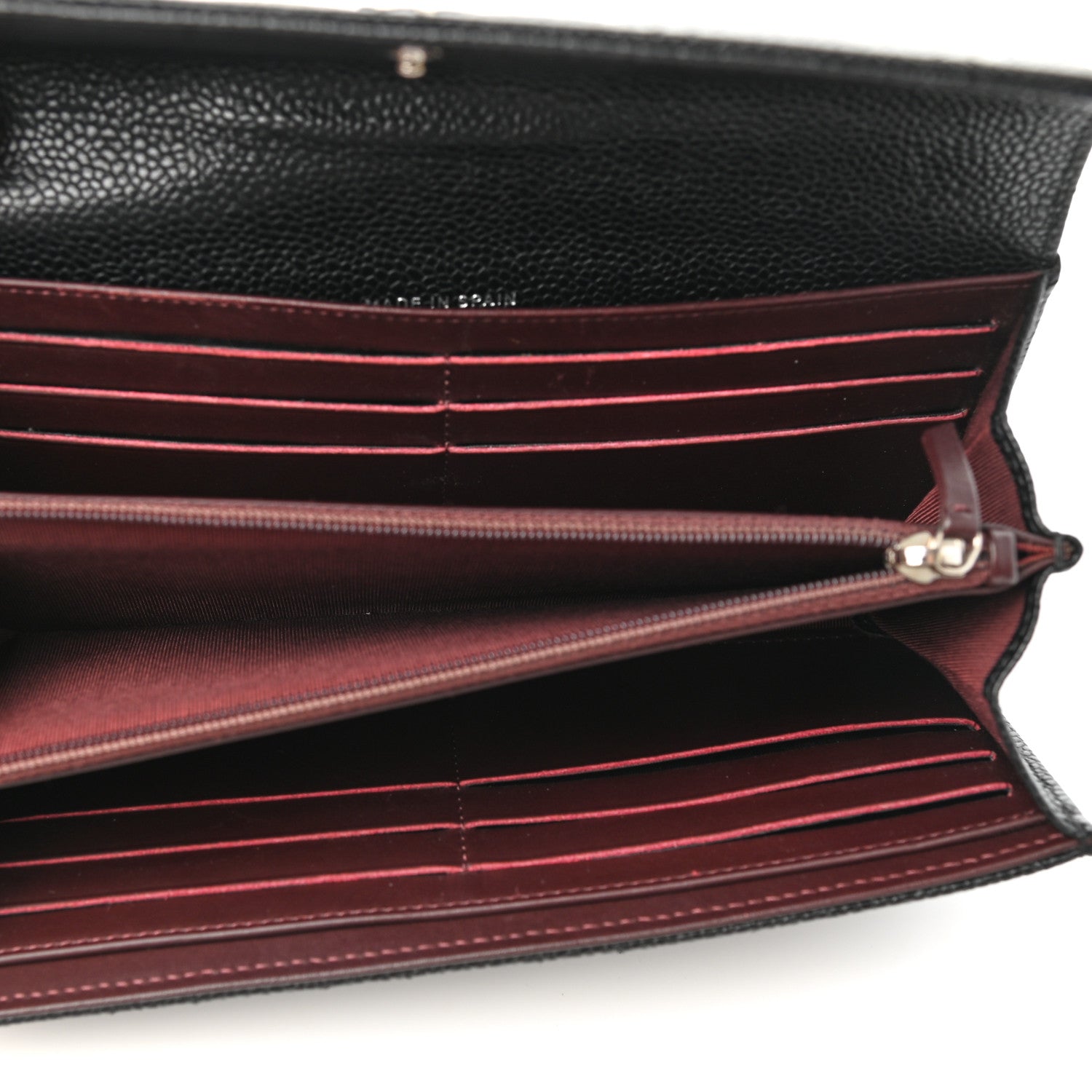 Chanel Caviar Quilted Large Gusset Flap Wallet Black 5 of 8