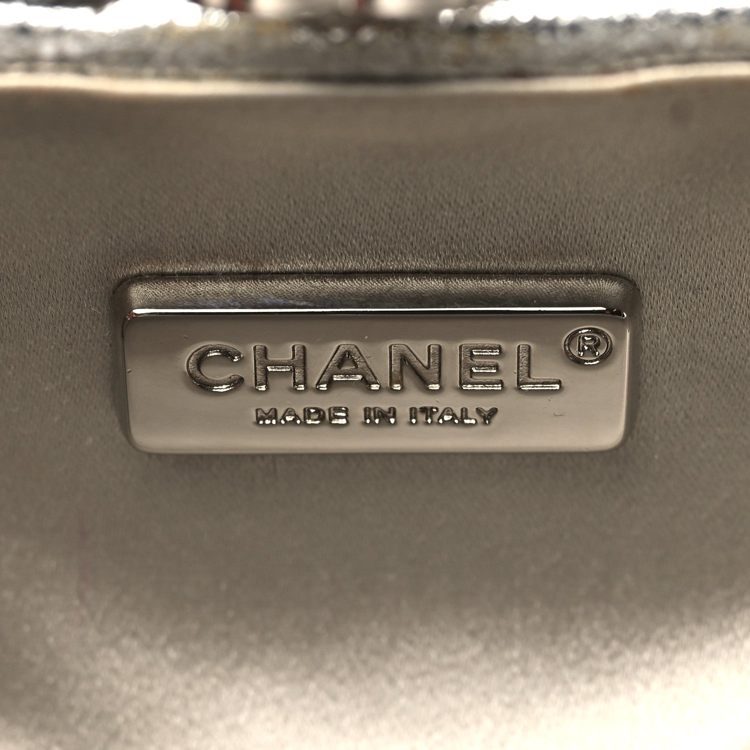Chanel Metallic Lambskin Small Chain Around Clutch Silver 6 of 12