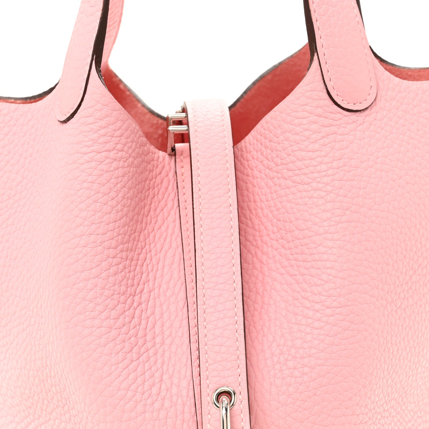 Hermes Taurillon Clemence Picotin Lock 18 PM Rose Sakura 8 of 10