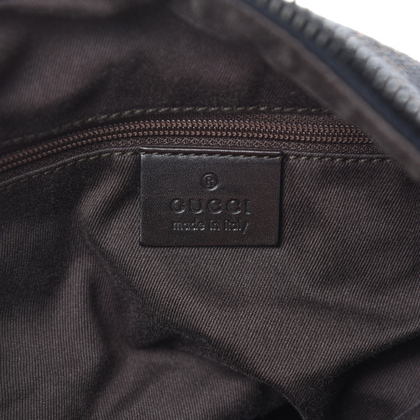 Canvas Monogram Shoulder Bag Brown