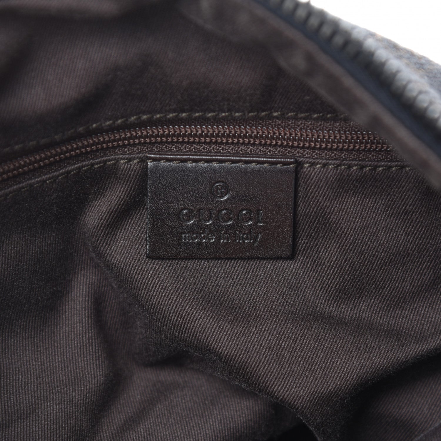 Gucci Canvas Monogram Shoulder Bag Brown 8 of 10