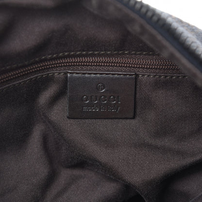 Gucci Canvas Monogram Shoulder Bag Brown 8 of 10