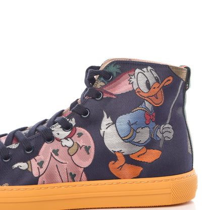 Gucci X DISNEY Jacquard Japanese Donald Duck Mens High Top Sneakers 6.5 Tide Multicolor 10 of 11