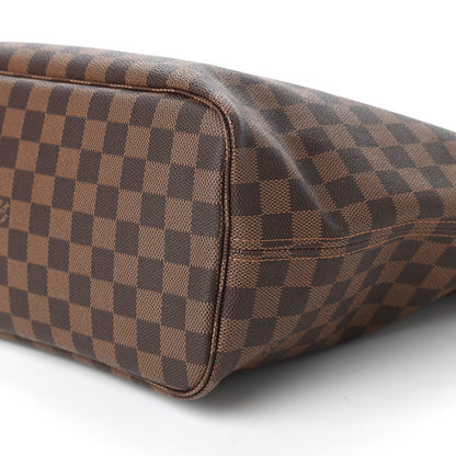 Louis Vuitton Damier Ebene Neo Neverfull MM Rose Ballerine 7 of 11