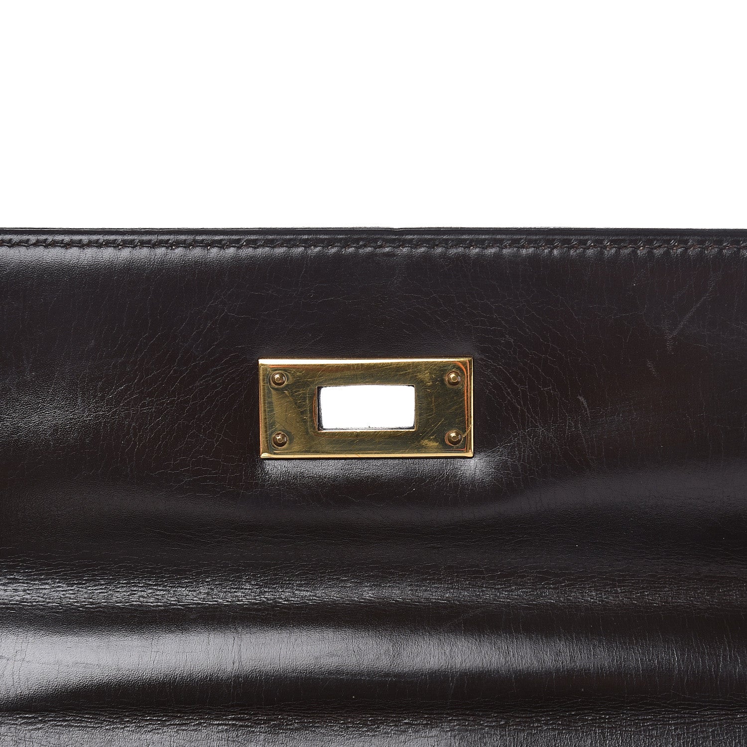 Hermes Box Kelly Retourne 28 Chocolate 19 of 35