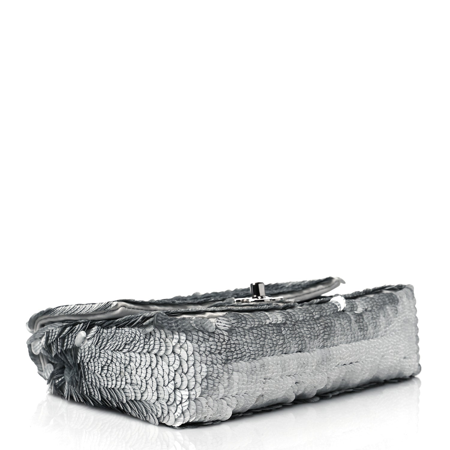 Chanel Sequin Mini Rectangular Flap Silver 3 of 10