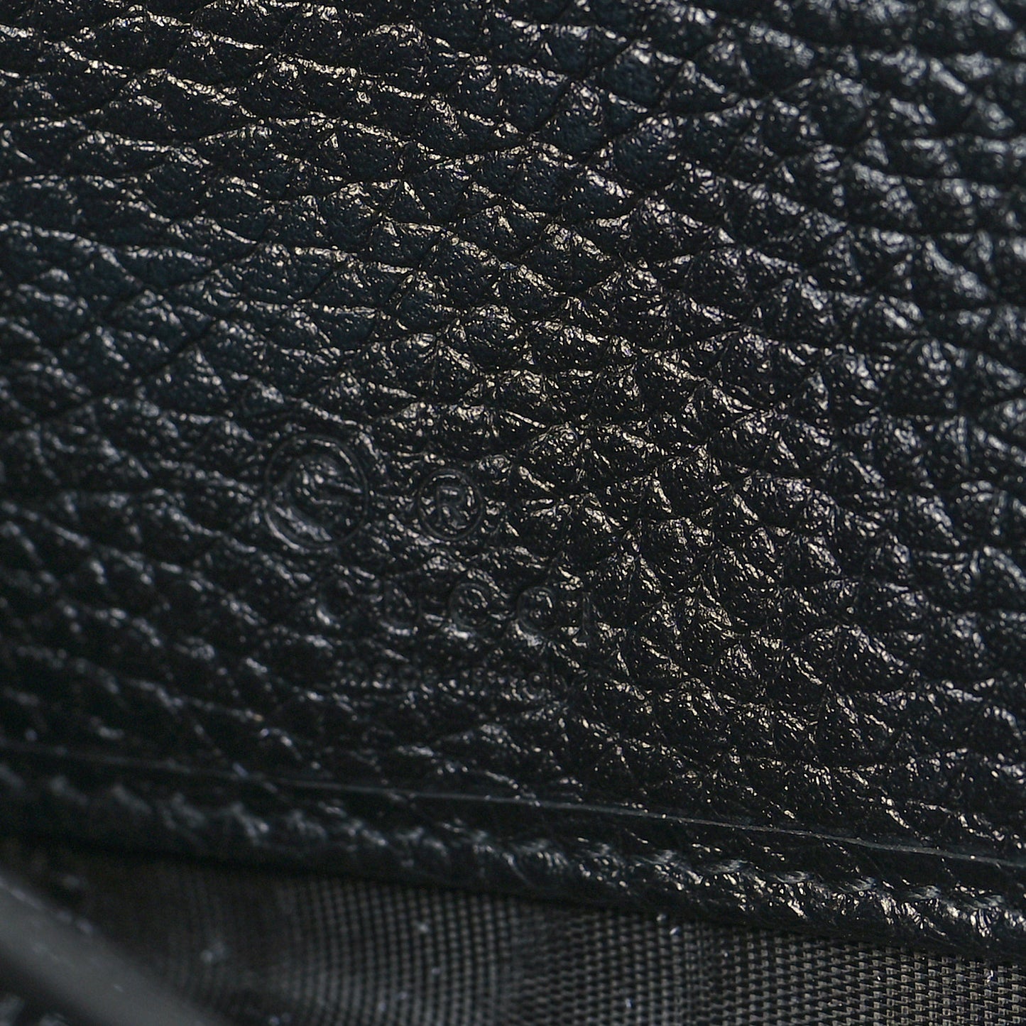 Pebbled Calfskin Soho Zip Around Wallet Black